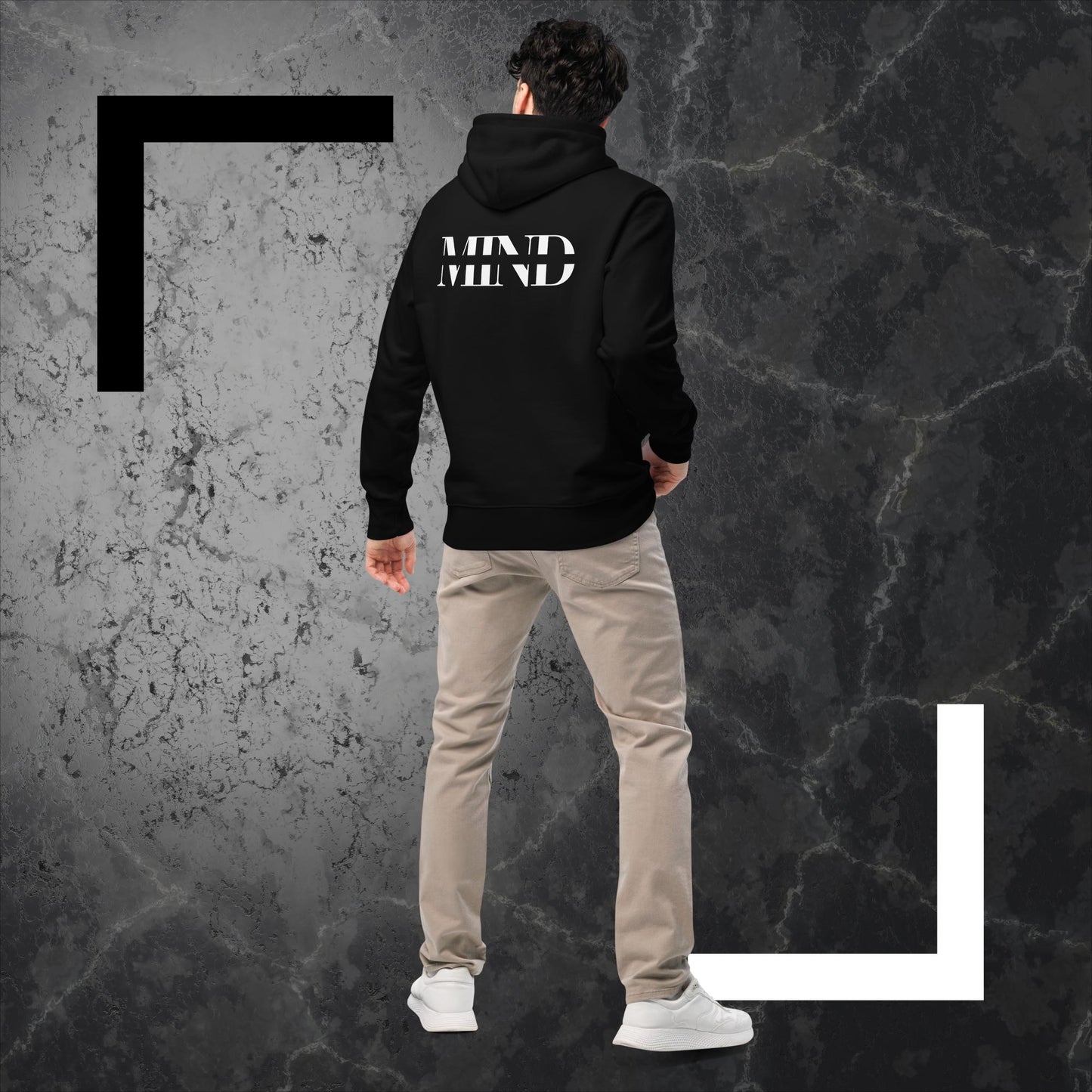 MIND hoodie Zwart